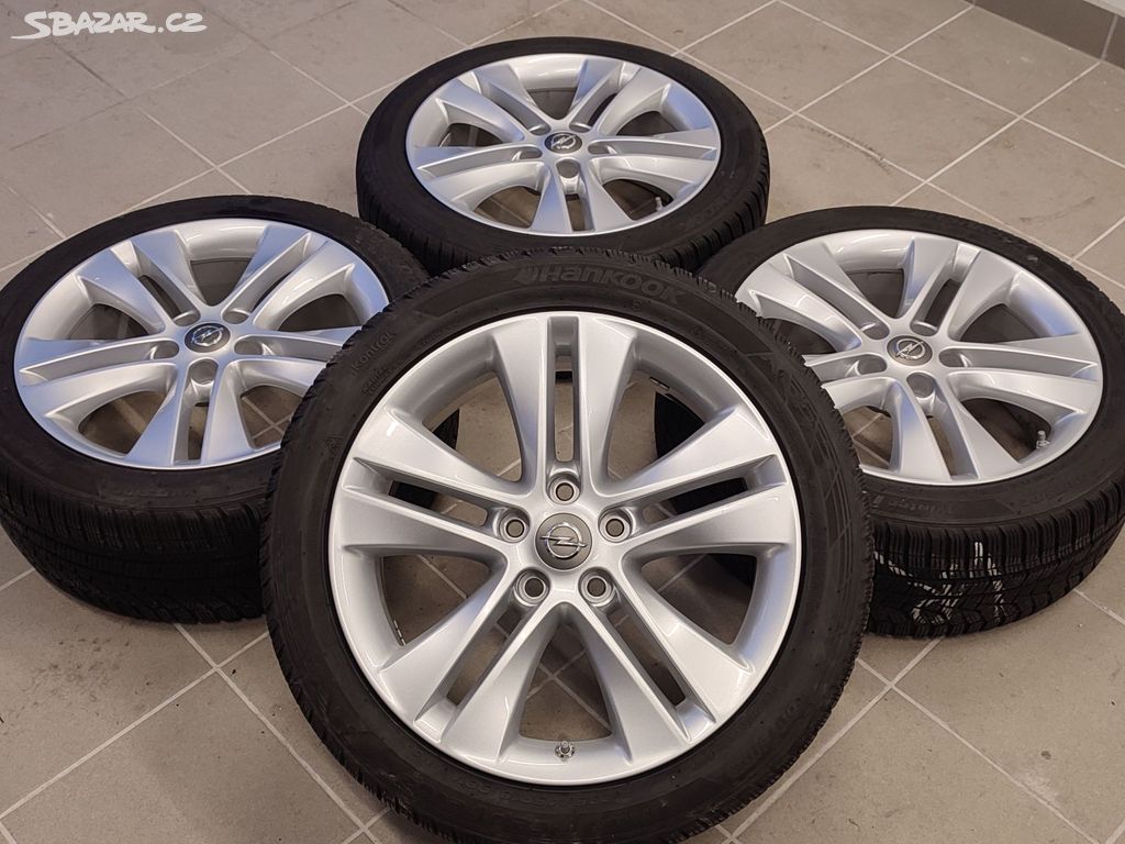 Zánovní ALU kola OPEL 18" 5x115 ET46 zimní pneu