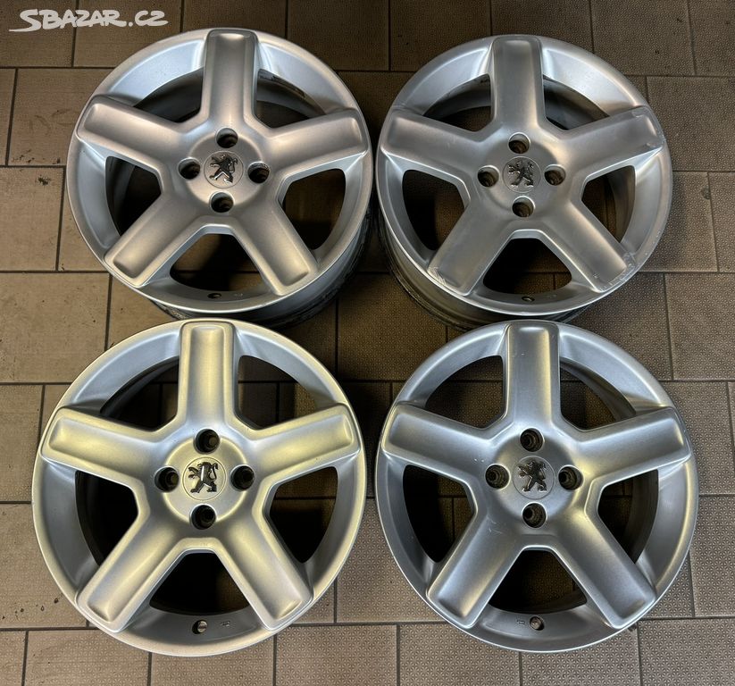 originální alu kola Peugeot 17", rozteč 4x108 ET31