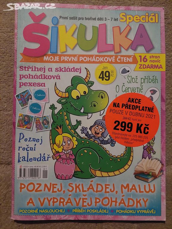 NOVÝ časopis Šikulka speciál pohádky a pexesa