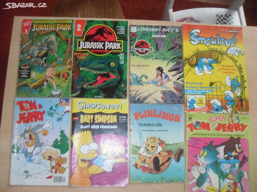 komiks - Jurassic park atd....