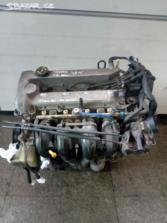 Motor MAZDA 6 1.8i 88kW kód L813