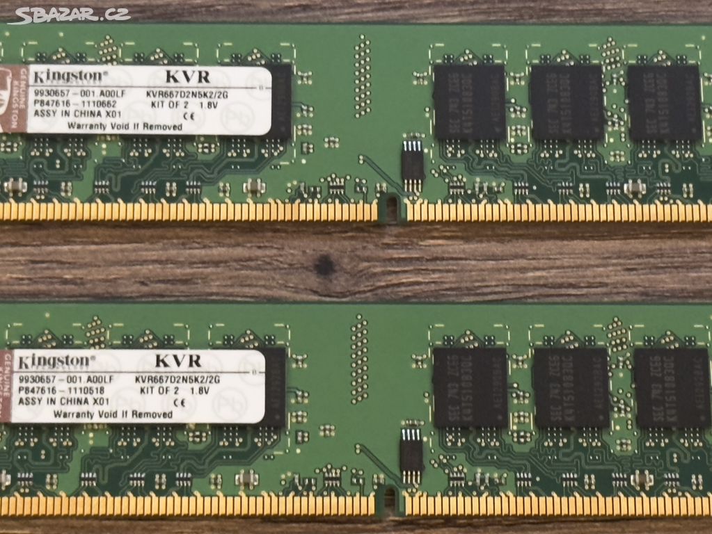 KINGSTON KVR667D2N5K2/2G DDR2 2GB