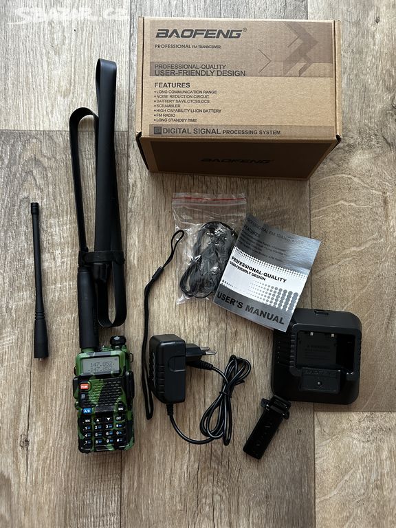 Manuální dvoukanálová rádiostanice Baofeng UV-5R