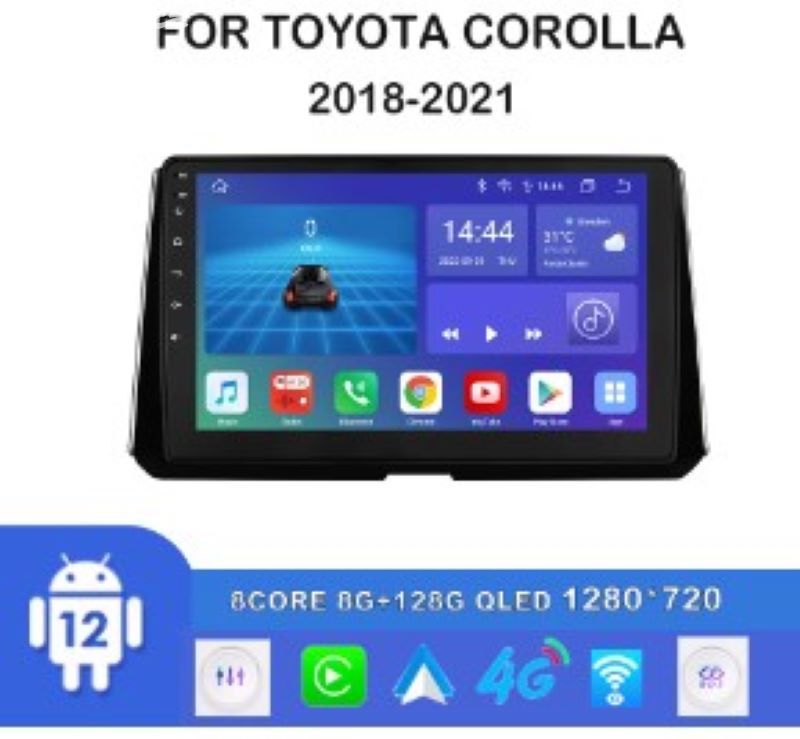 2DIN Autorádio pro Toyota Corolla E210 2019-2021