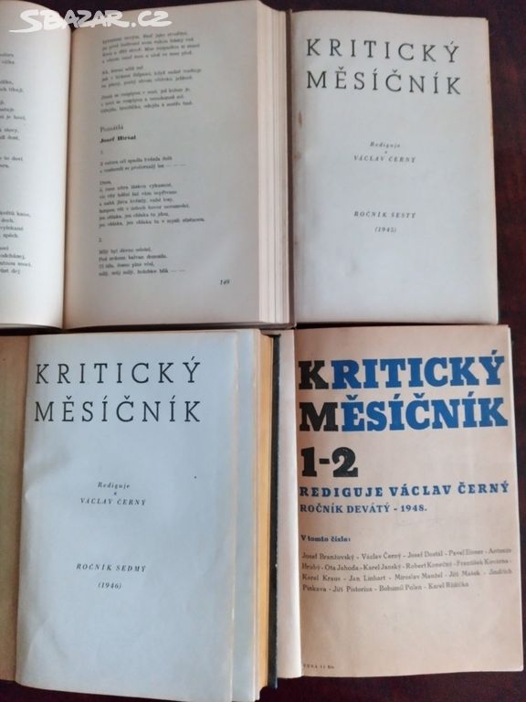 V.Černý "Kritický měsíčník", 41/45/46/48