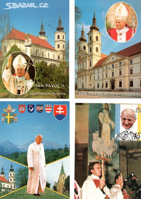 Pohlednice Slovensko - papež Jan Pavel II.