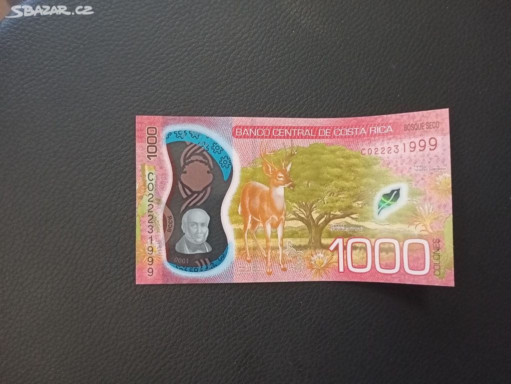 1000 colones banco central de Costa Rica