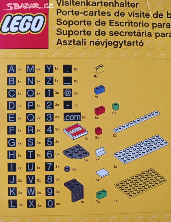 Lego 850425 Desk Business Card Holder Havl k v Brod Sbazar.cz