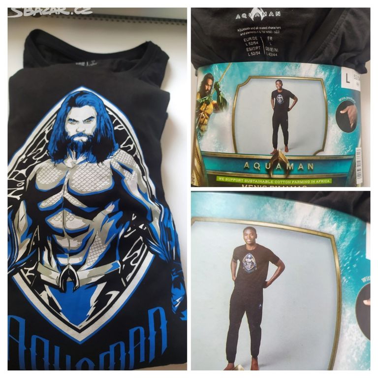 Pánské pyžamo, sportovní souprava Aquaman, vel.L,