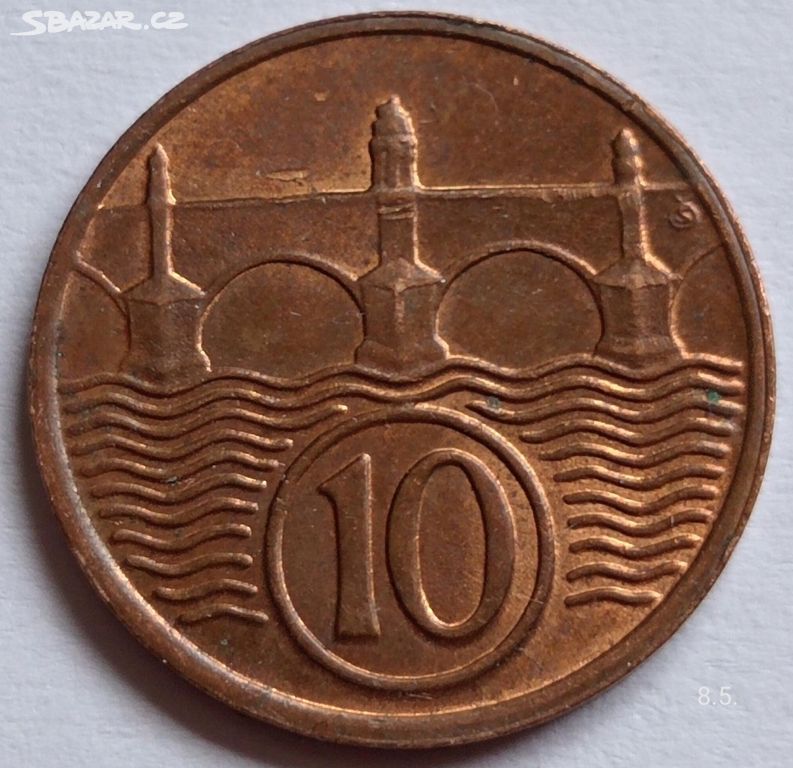 Mince 10 haléřů 1937 Československo