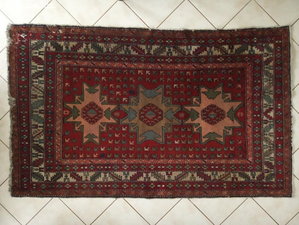 Starožitný koberec Kazak 197x121