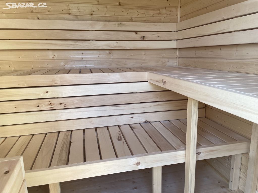Saunové lavice a opěrky do sauny