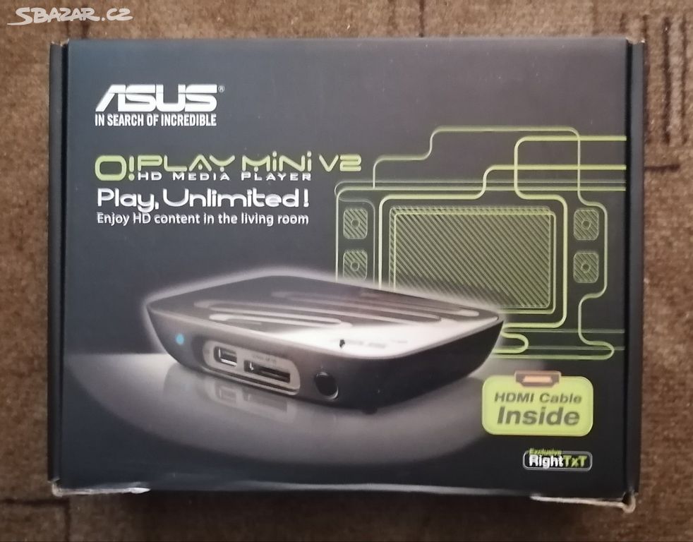 Mediální přehrávač Asus O! PLAY mini V2.