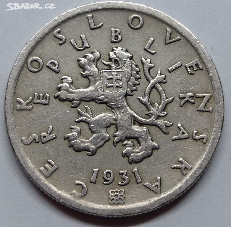Mince 50 haléřů 1931 Československo