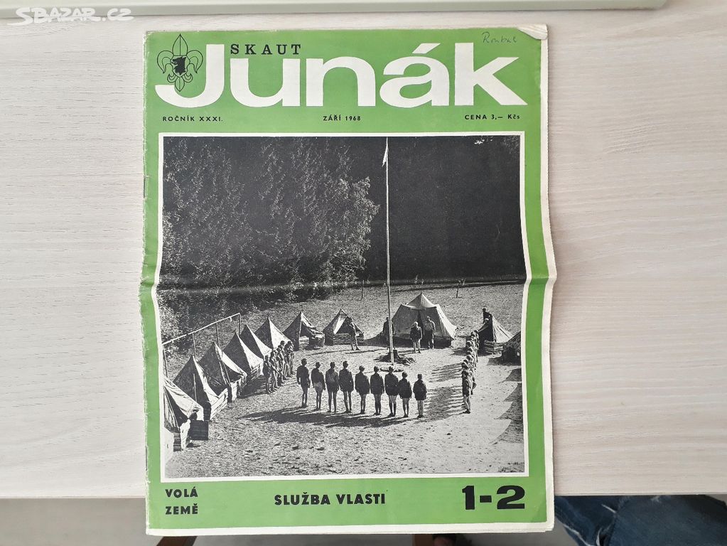 Junák - září 1968, číslo 31/1-2 - skautský časopis
