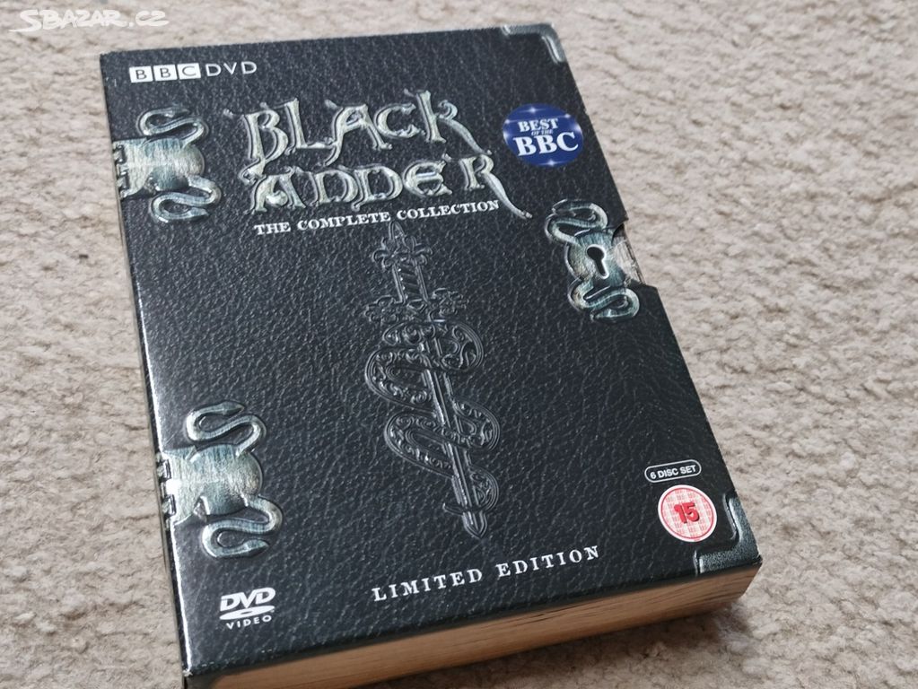 Černá zmije , Black adder complet edition !!! Rare