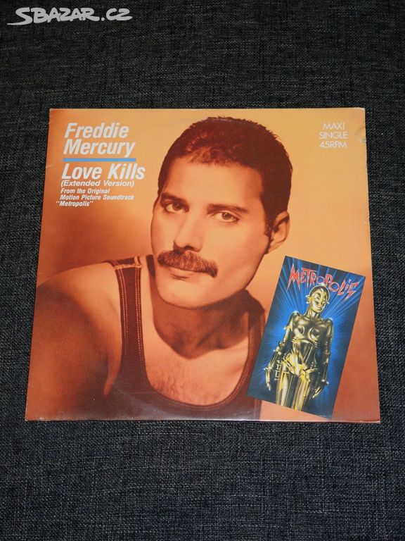 12" maxi singl Freddie Mercury - Love Kills (1984)