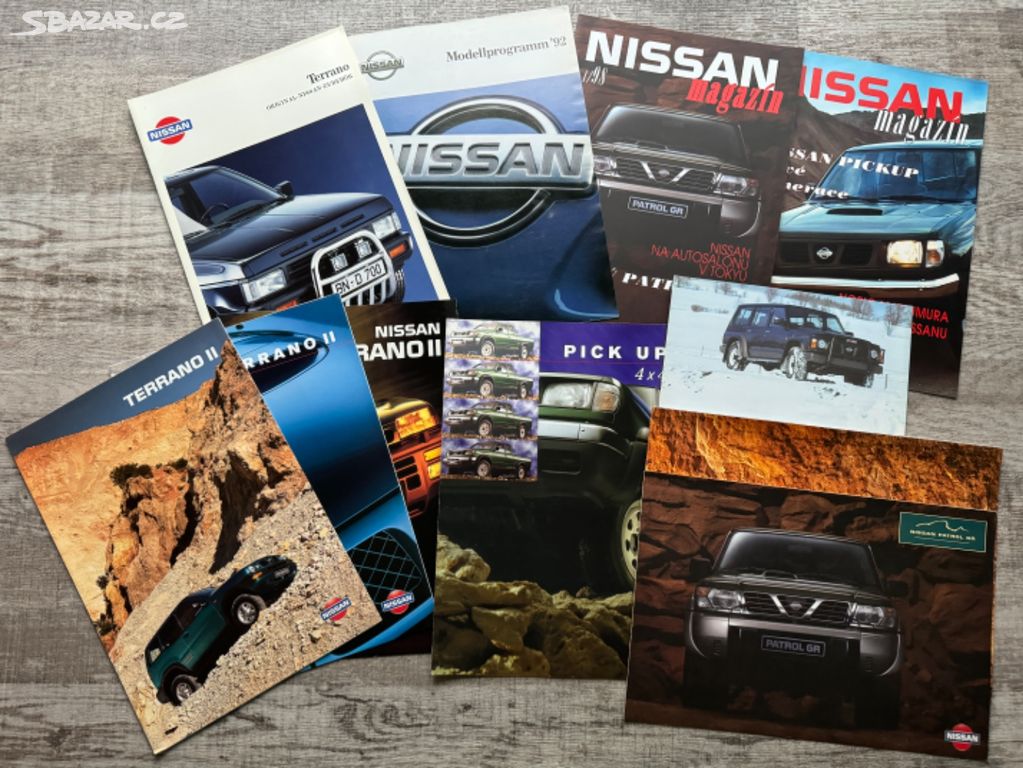 Nissan Terrano, Patrol, Pick Up prospekty katalogy