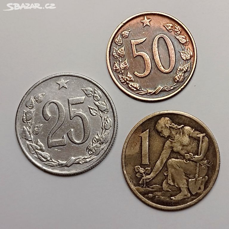 130. Sada 1963 mince 25,50 haléřů a 1 kcs