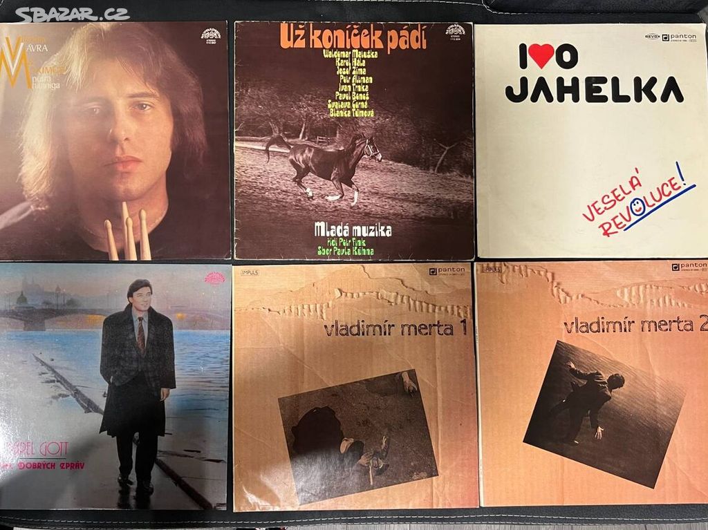 LP vinylové desky gramofonové desky