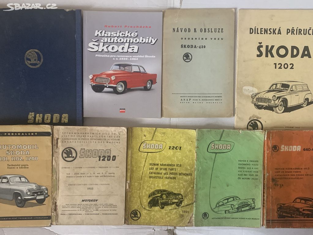 Škoda 420, 1200, 1201, 1202 - literatura