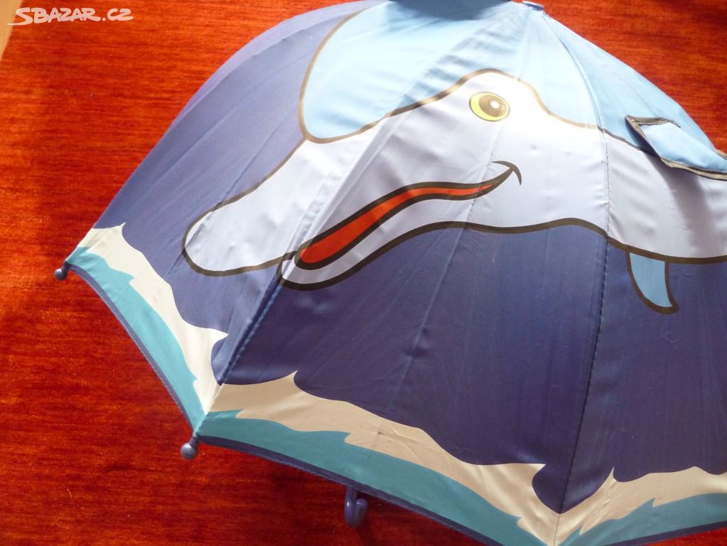 Dětský holový deštník - Delfín