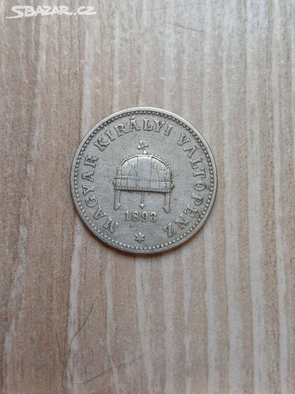 Stará mince 20 Filler 1893