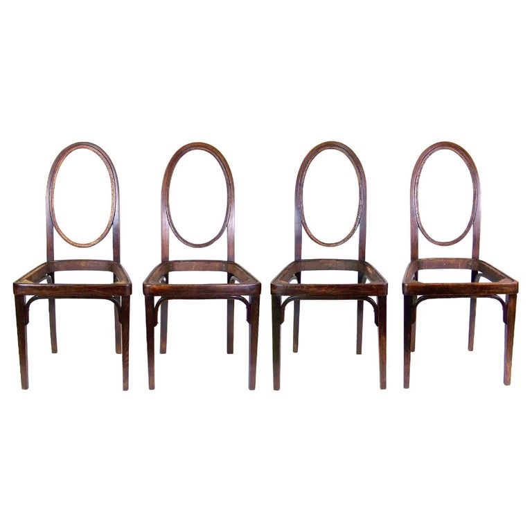 4x židle Kohn Nr.415, Gustav Siegel, 1906 - THONET