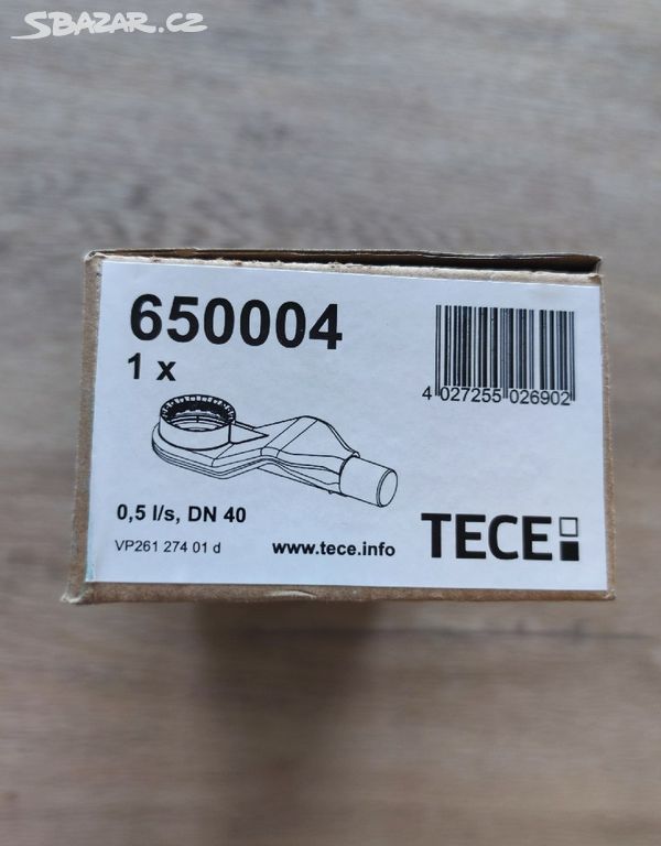 Sifon Tece Drainline plast černá 650004