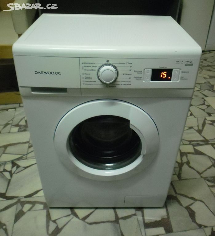 Prodáme pračku Daewoo na 6 kg prádla, A+ class