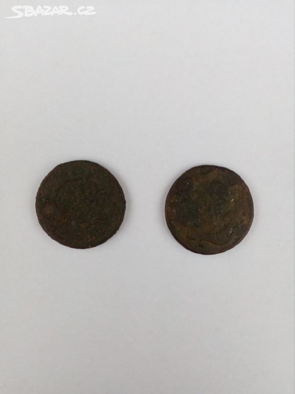 Prodám mince ein kreutzer 1761, 1762