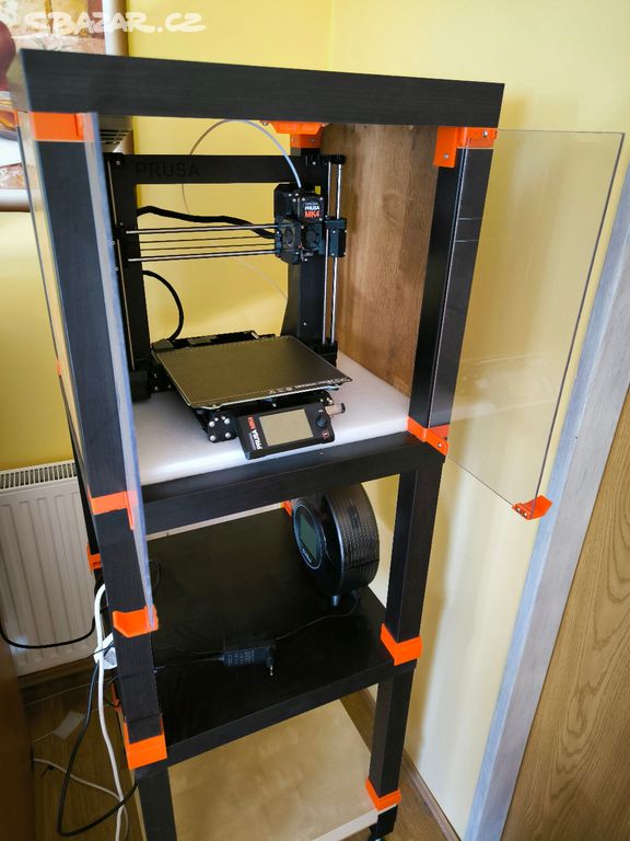 Prusa MK4 3D tiskárna, 4 pláty, IKEA enclosure