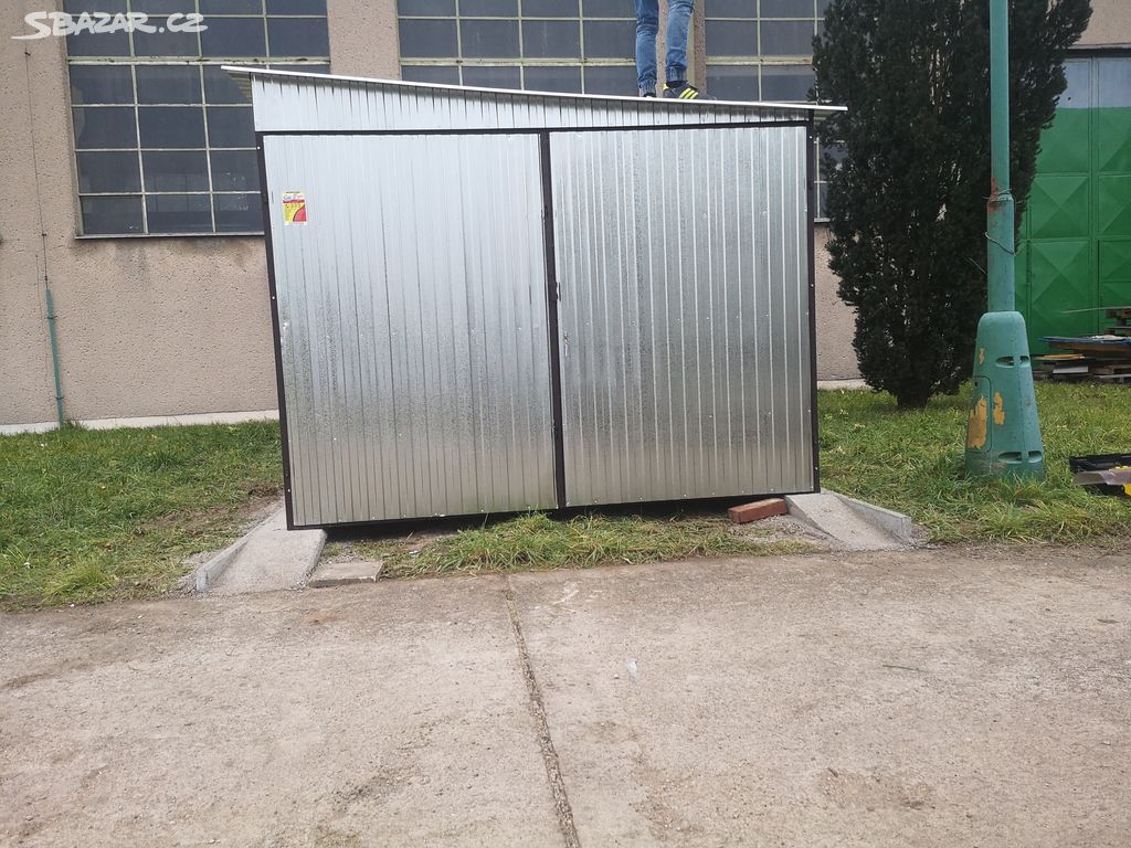 Plechové garáže, plechové stavby, garáž 3m x 5m