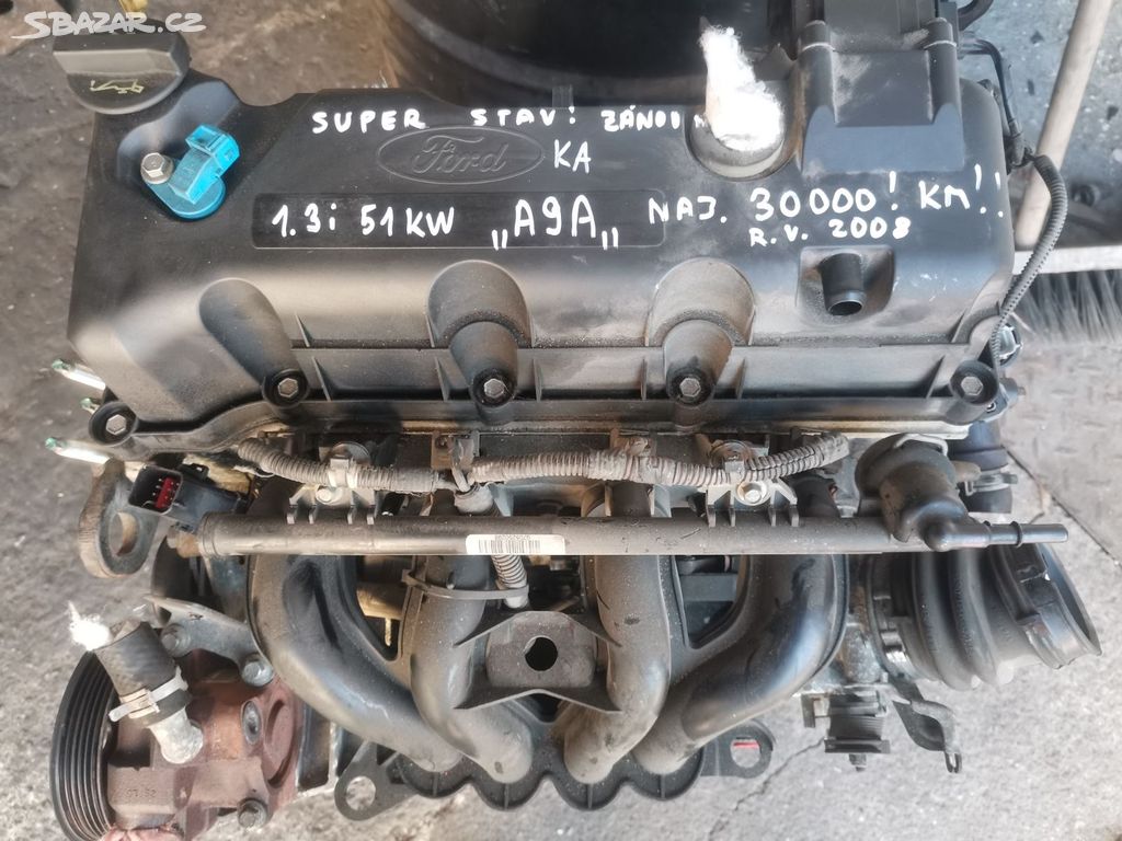 Motor Ford KA 1.3i 51kW kód A9A