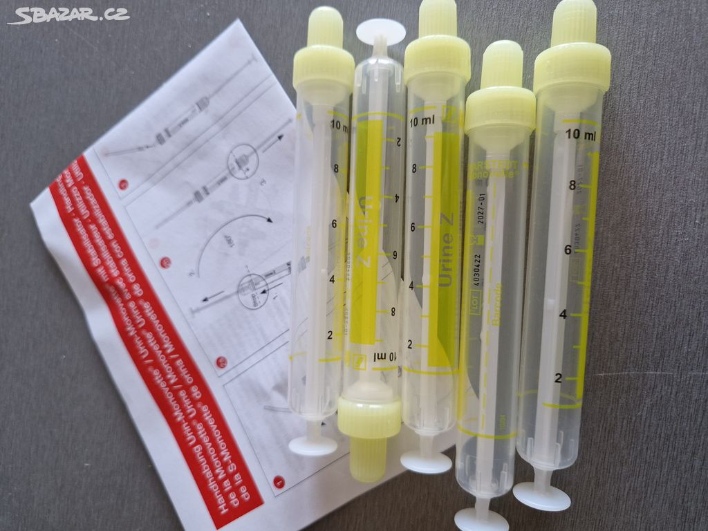Urin-Monovette 10 ml zkumavka pro odběr moči