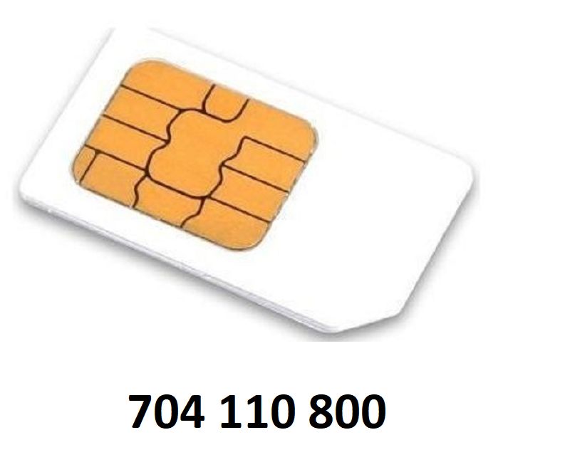 Nová sim karta - zlaté číslo: 704 110 800