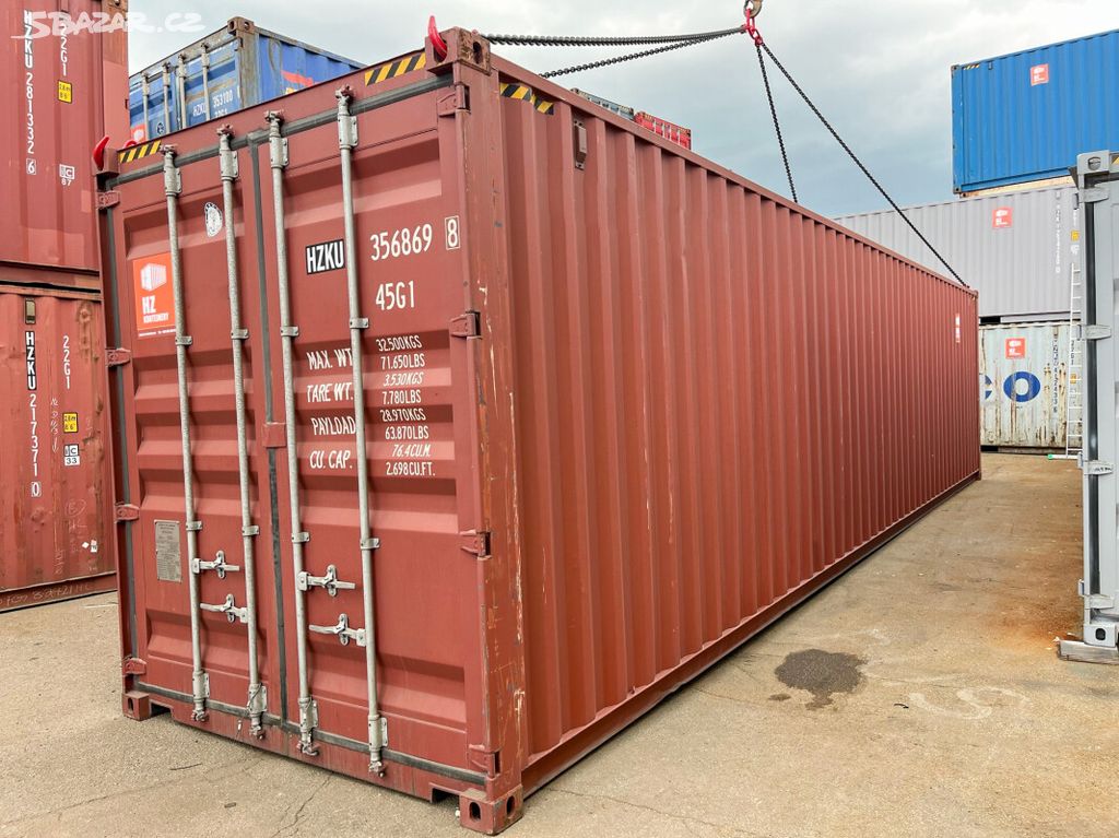 Lodní kontejner 40'HC hnědý - DOPRAVA ZDARMA