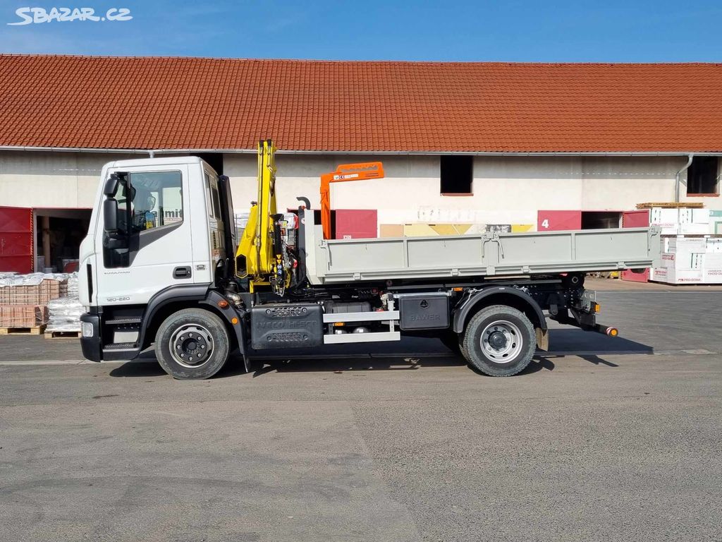 Iveco 120 kontejner s hydraulickou rukou