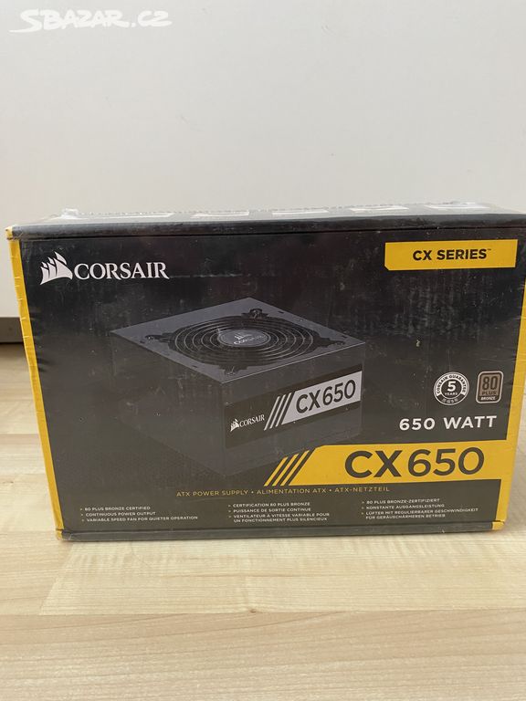 Počítačový zdroj Corsair CX650