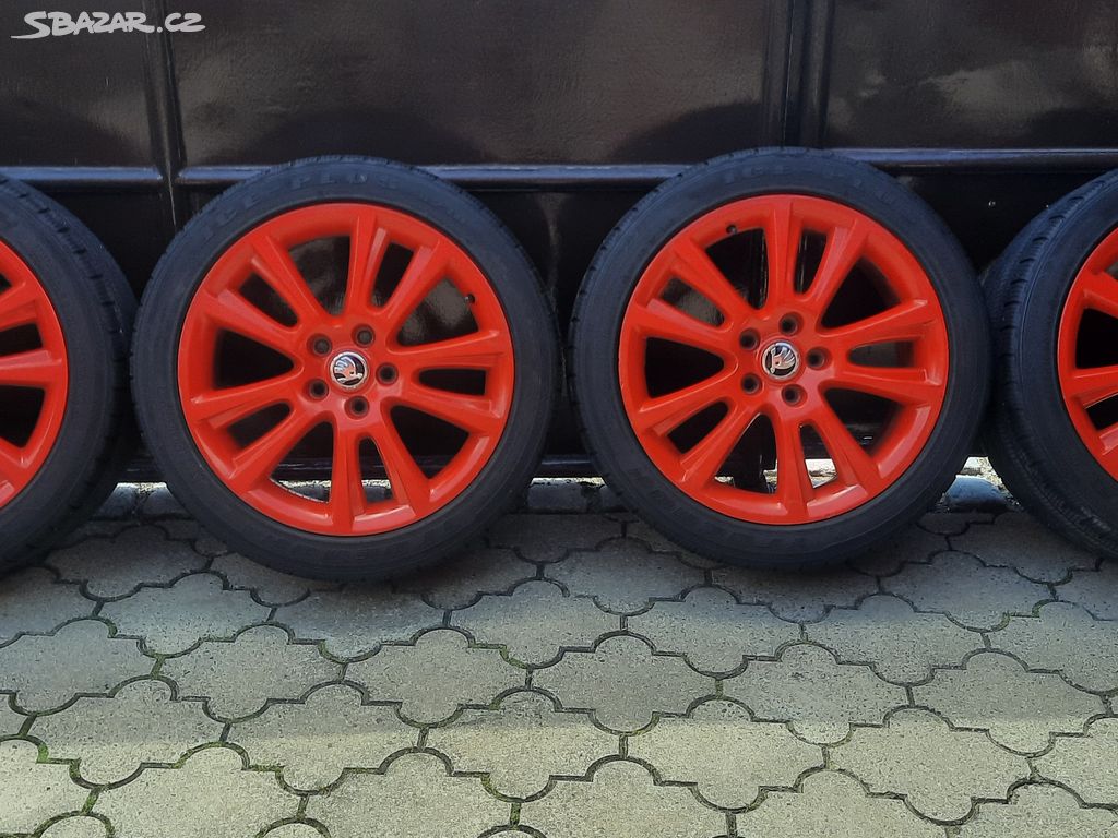 Originál alu Škoda Octavia RS 5x112 225/45 R18 6mm