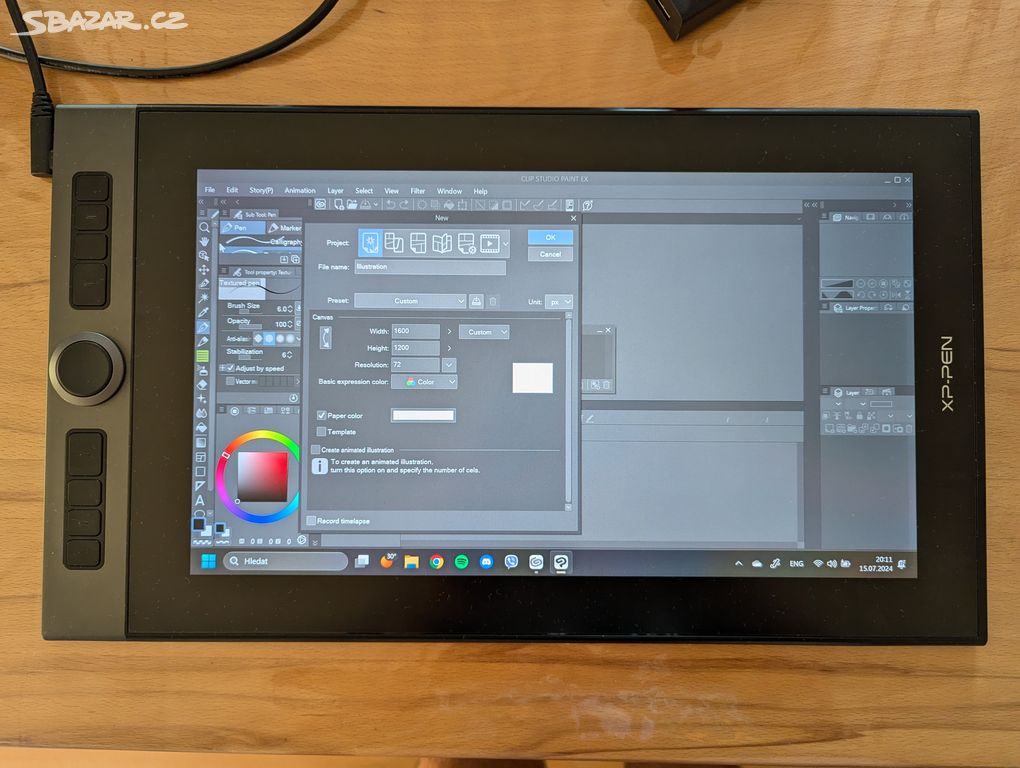 prodám grafický tablet XPPen Artist Pro 16