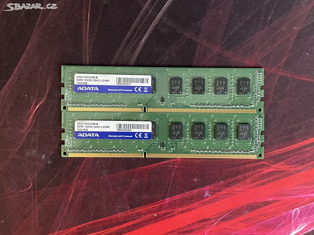 RAM DDR3 2x2GB (4GB) 1333MHz