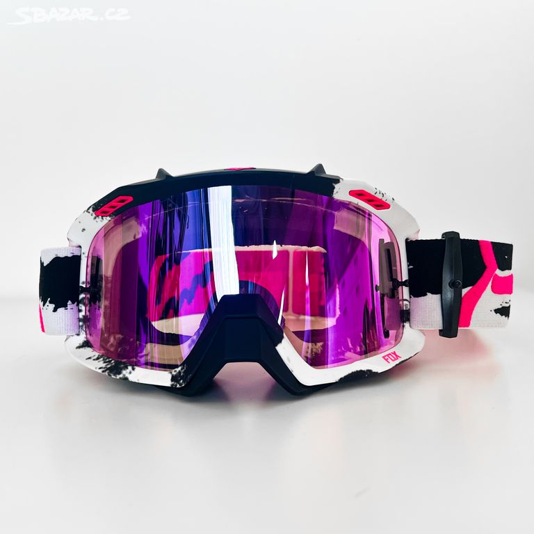 BRÝLE NA MOTORKU Fox Airspace Goggles Pink White