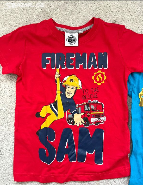 Nové tričko hasič Sam požárník 104