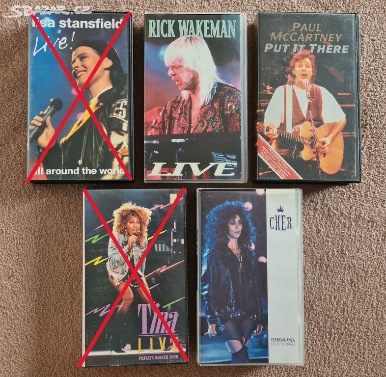 Hudební VHS kazety