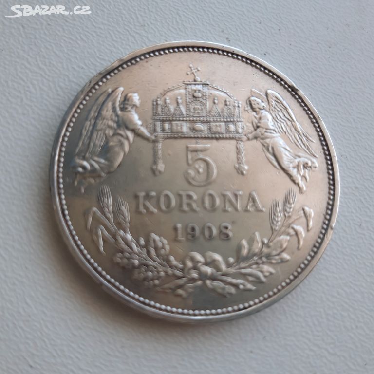 RU 5 koruna 1908 KB FJI