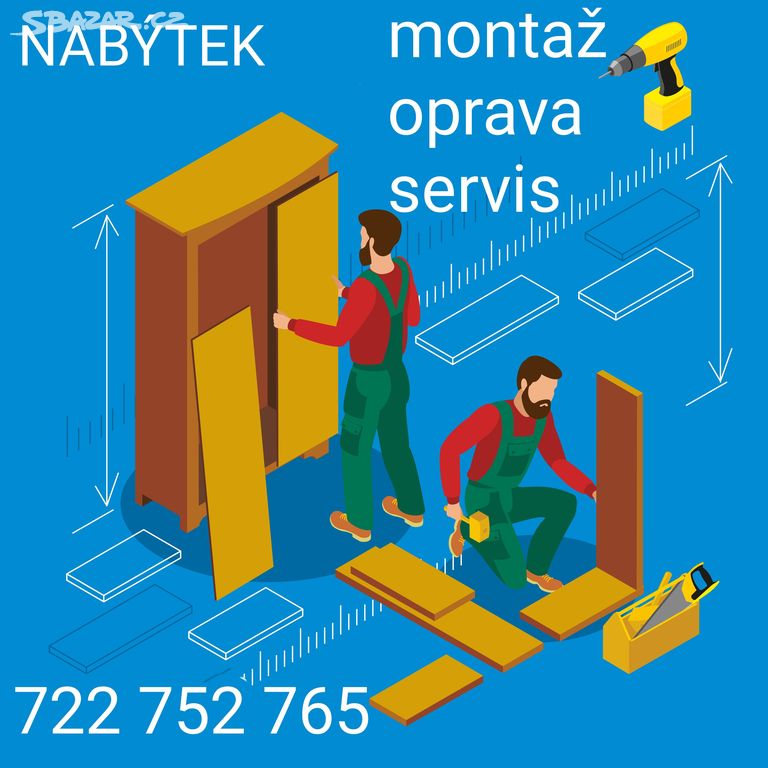 Montáž oprava a servis nábytku