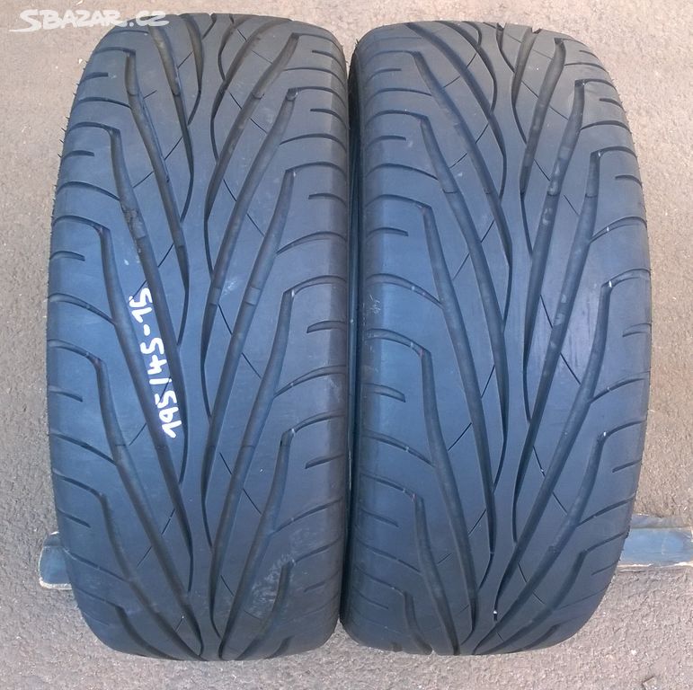 2x letní pneu 195/45-15 Maxxis, vzorek pneu 6,5mm