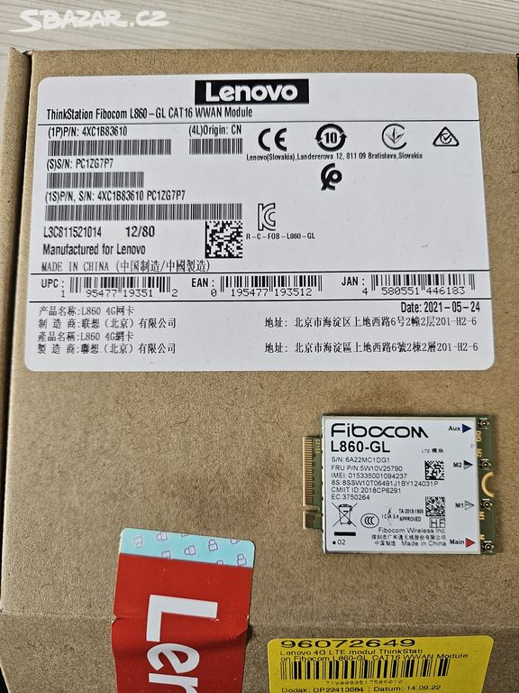 LTE modem Fibocom L860-GL pro Lenovo