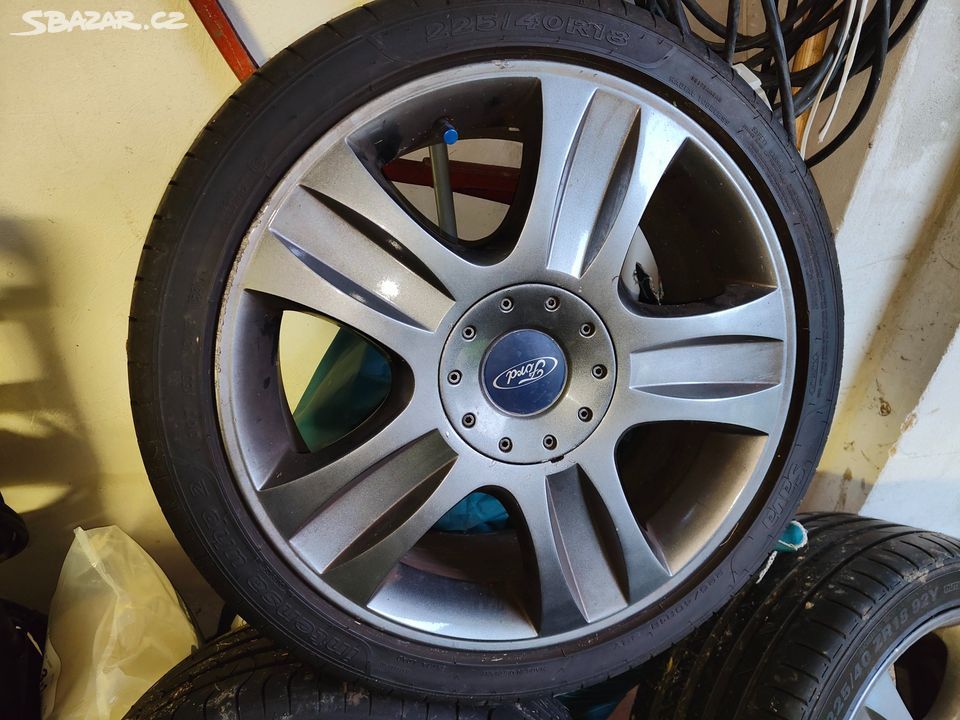 ALU KOLA FORD 18" 5X108 7.5J ET52.5 STŘED 63.3 MM